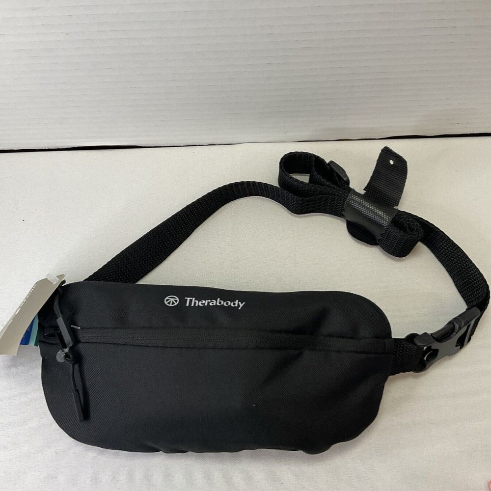 United Polaris Business Class Therabody Crossbody Fanny Belt Amenity Kit Black